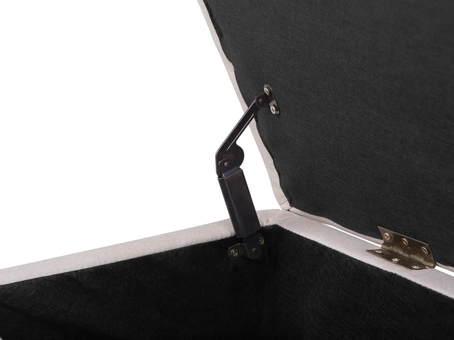 Divano letto 3 posti FALSTER Tessuto Beige con contenitore