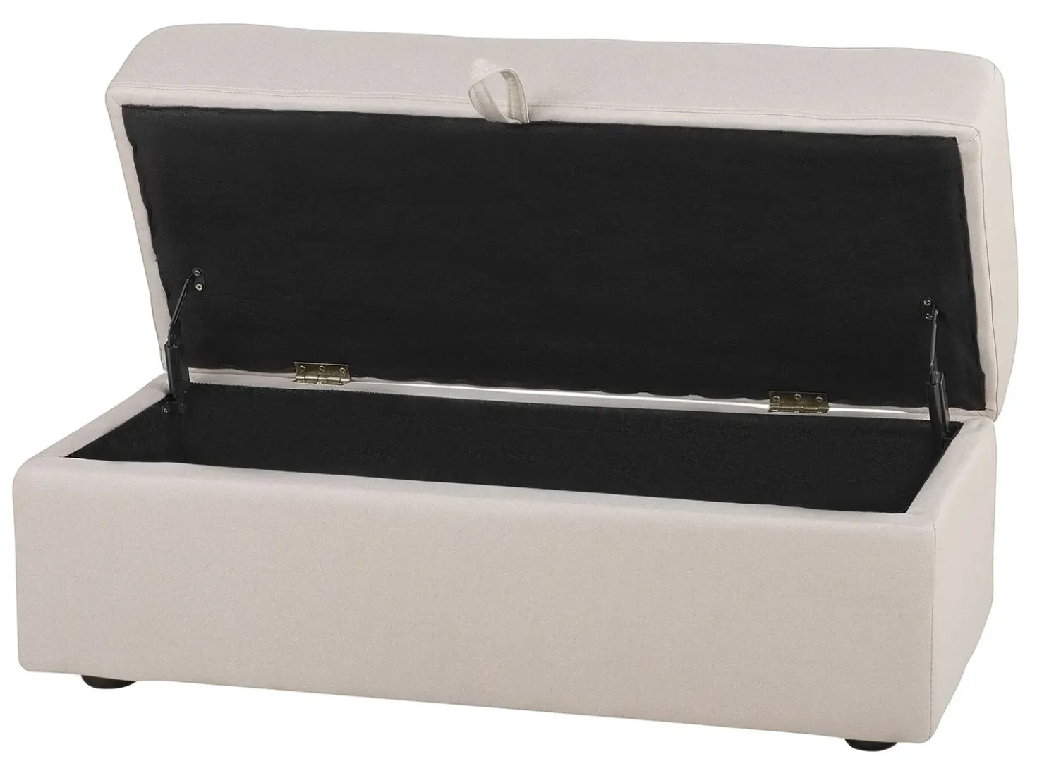 Divano letto 3 posti FALSTER Tessuto Beige con contenitore
