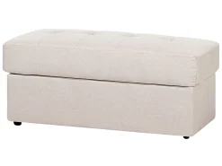 Divano letto 3 posti FALSTER Tessuto Beige con contenitore