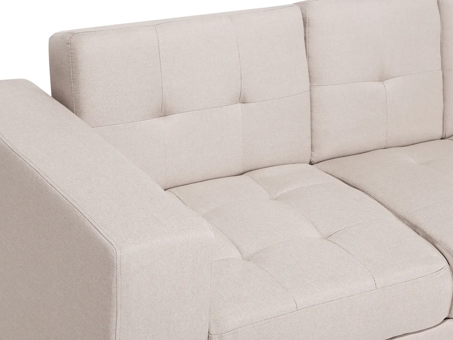 Divano letto 3 posti FALSTER Tessuto Beige con contenitore