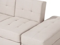 Divano letto 3 posti FALSTER Tessuto Beige con contenitore
