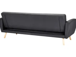 Divano letto 3 posti FLORLI Tessuto Nero