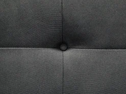 Divano letto 2 posti FLORLI Tessuto Nero