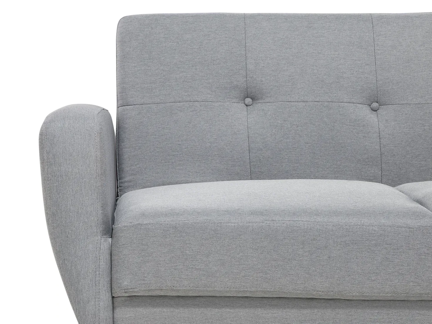 Divano letto 3 posti FLORLI Tessuto Grigio chiaro