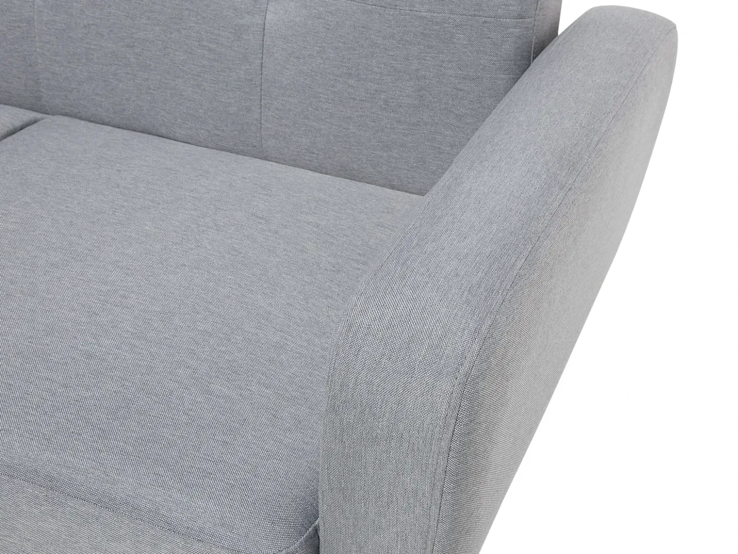 Divano letto 3 posti FLORLI Tessuto Grigio chiaro
