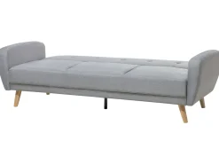 Divano letto 3 posti FLORLI Tessuto Grigio chiaro