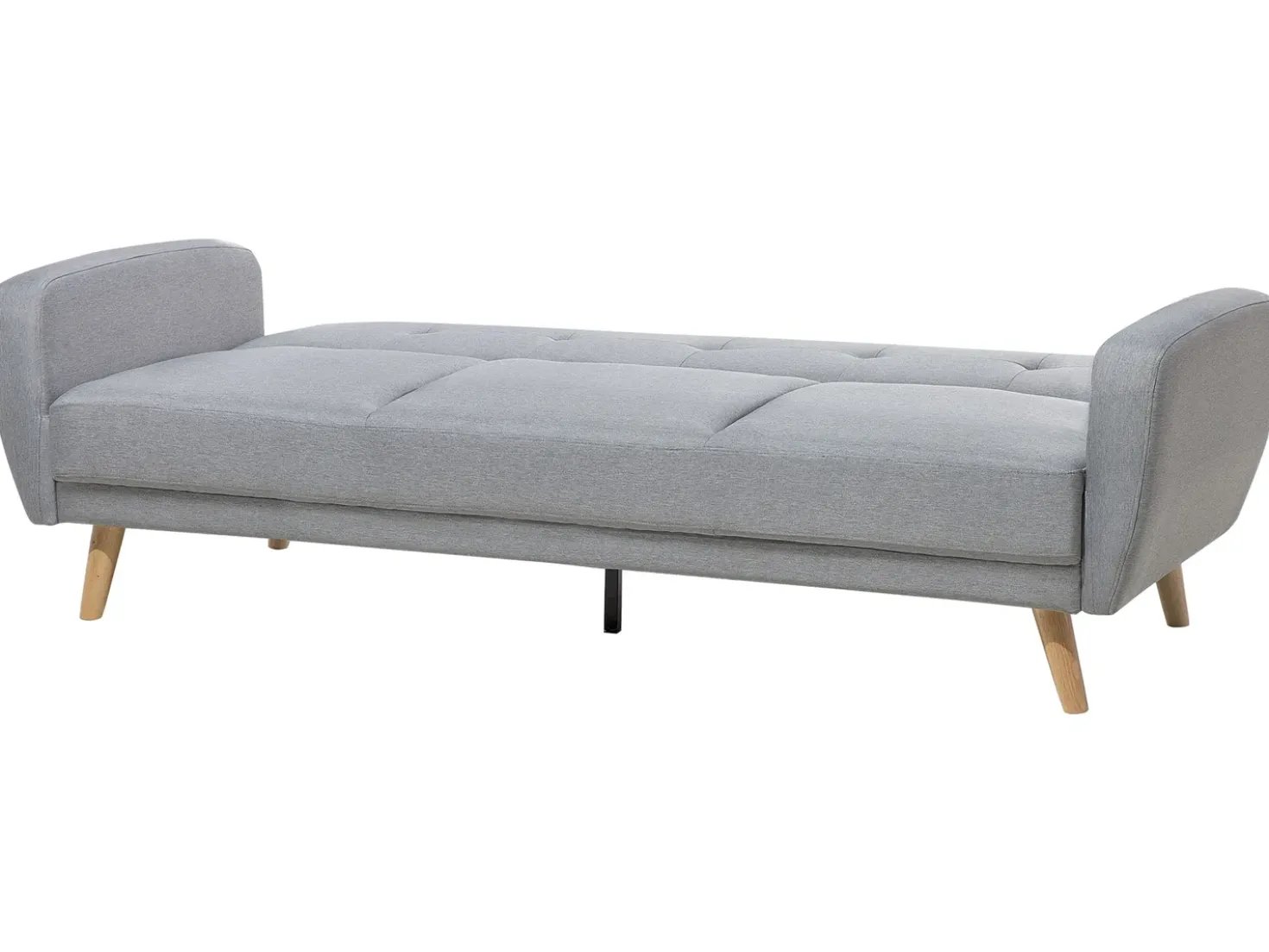 Divano letto 3 posti FLORLI Tessuto Grigio chiaro