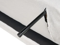 Divano letto 3 posti FLORLI Bouclé Bianco sporco