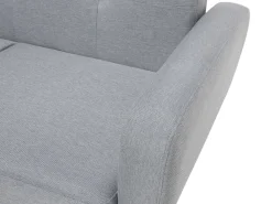 Divano letto 2 posti FLORLI Tessuto Grigio chiaro