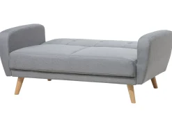 Divano letto 2 posti FLORLI Tessuto Grigio chiaro
