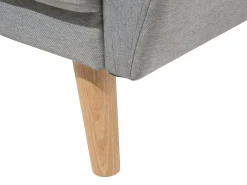 Divano letto 2 posti FLORLI Tessuto Grigio chiaro