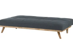 Divano letto 3 posti FROYA Tessuto Grigio scuro