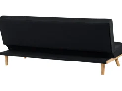 Divano letto 3 posti FROYA Tessuto Nero
