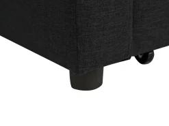 Divano letto 3 posti GLOMMA Tessuto Nero
