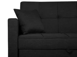 Divano letto 3 posti GLOMMA Tessuto Nero