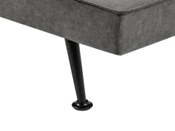 Divano letto 3 posti HASLE Tessuto Grigio scuro
