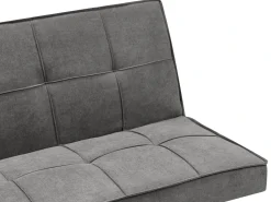 Divano letto 3 posti HASLE Tessuto Grigio scuro