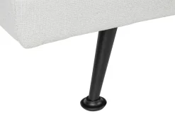 Divano letto 3 posti HASLE Tessuto Grigio chiaro