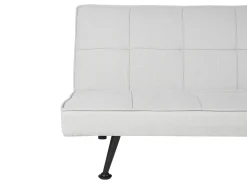 Divano letto 3 posti HASLE Tessuto Grigio chiaro