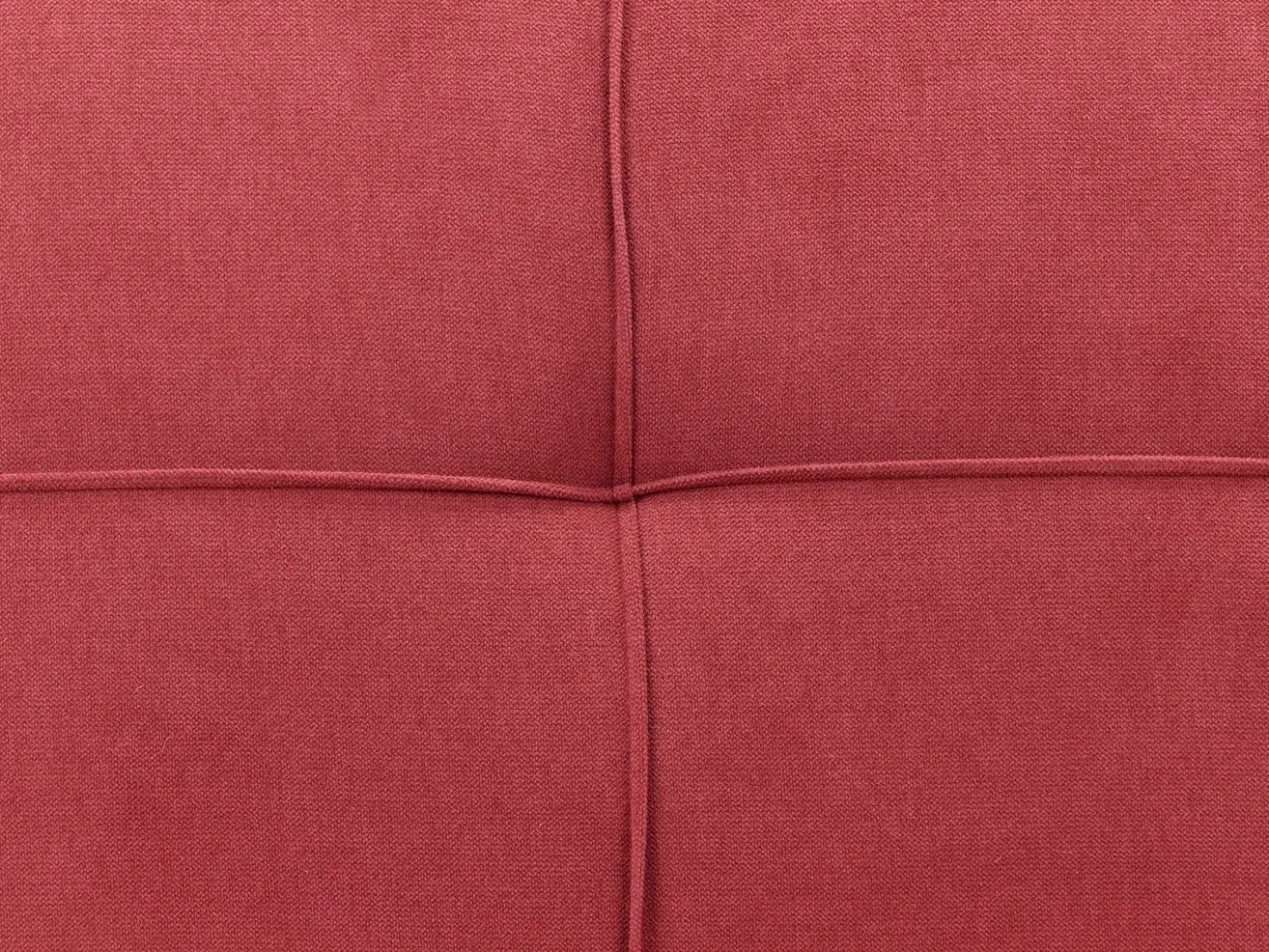 Divano letto 3 posti HASLE Tessuto Rosso