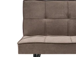 Divano letto 3 posti HASLE Tessuto Marrone