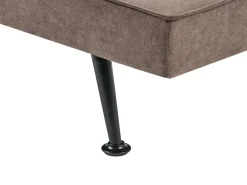 Divano letto 3 posti HASLE Tessuto Marrone