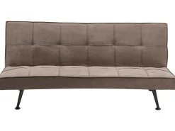 Divano letto 3 posti HASLE Tessuto Marrone