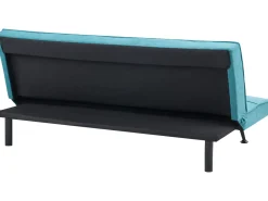 Divano letto 3 posti HASLE Tessuto Blu oltremare