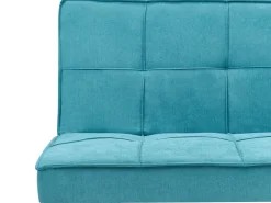 Divano letto 3 posti HASLE Tessuto Blu oltremare
