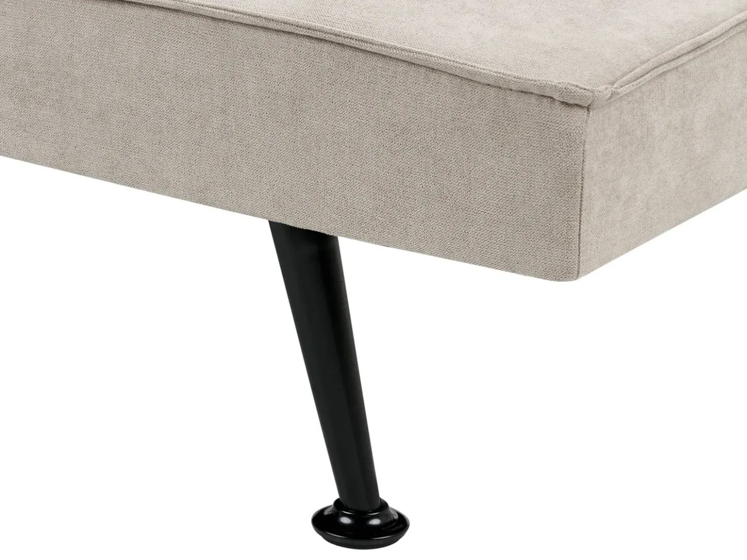 Divano letto 3 posti HASLE Tessuto Beige