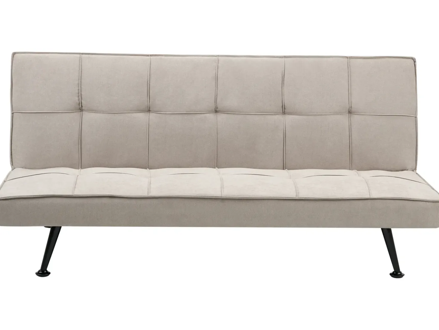 Divano letto 3 posti HASLE Tessuto Beige