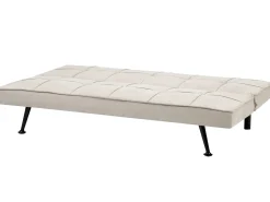 Divano letto 3 posti HASLE Tessuto Beige