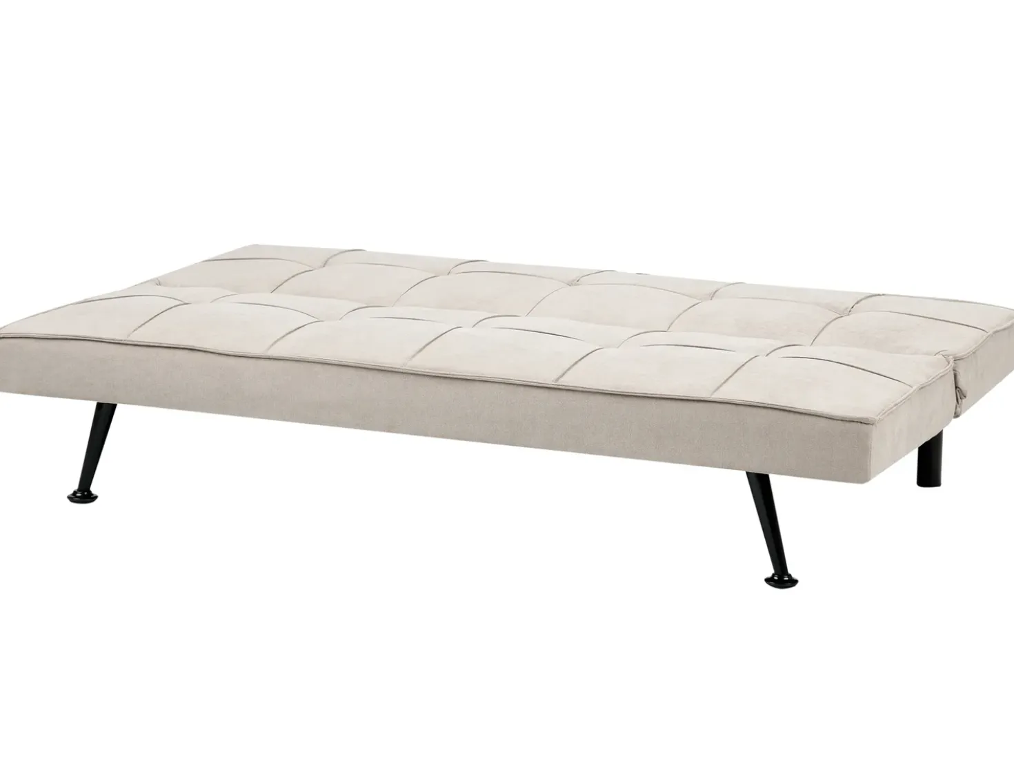 Divano letto 3 posti HASLE Tessuto Beige