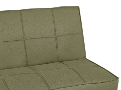 Divano letto 3 posti HASLE Tessuto Verde oliva