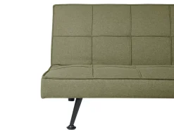 Divano letto 3 posti HASLE Tessuto Verde oliva