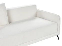 Divano letto 3 posti HEMING Bouclé Bianco sporco