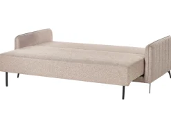 Divano letto 3 posti HEMING Tessuto Marrone chiaro