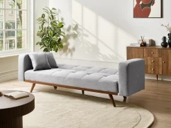 Divano letto 3 posti HJULBY Grigio