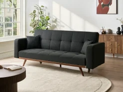 Divano letto 3 posti HJULBY Nero