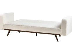 Divano letto 3 posti HJULBY Bouclé Bianco sporco