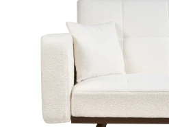 Divano letto 3 posti HJULBY Bouclé Bianco sporco
