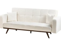Divano letto 3 posti HJULBY Bouclé Bianco sporco