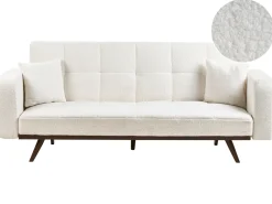 Divano letto 3 posti HJULBY Bouclé Bianco sporco