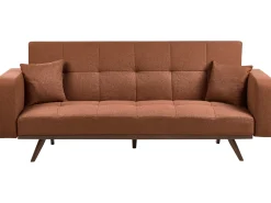 Divano letto 3 posti HJULBY Marrone dorato