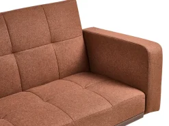 Divano letto 3 posti HJULBY Marrone dorato