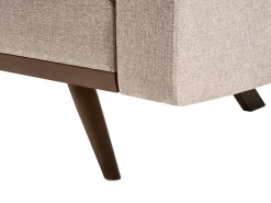 Divano letto 3 posti HJULBY Marrone chiaro