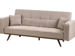 Divano letto 3 posti HJULBY Marrone chiaro