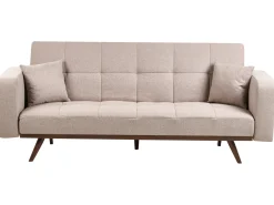 Divano letto 3 posti HJULBY Marrone chiaro