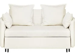 Divano letto 2 posti HOVIN Tessuto Beige chiaro