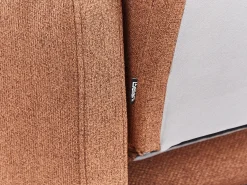 Divano letto 2 posti HOVIN Tessuto Marrone dorato